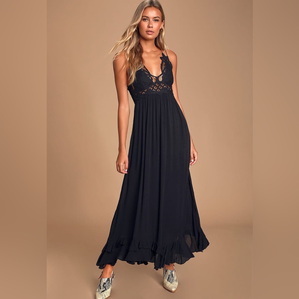 new FREE PEOPLE  Adella Maxi Cotton Dress  J384S599 - Picture 5 of 10